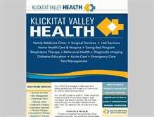 Tablet Screenshot of kvhealth.net